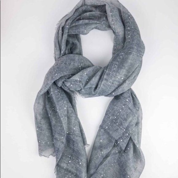 TILO Accessories - Tilo Twilight Super Soft Grey Sequin Scarf NEW!